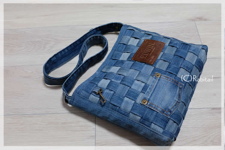 素敵な 編み込み入りジーンズリメイクバッグ ファッション小物 Www Thjodfelagid Is